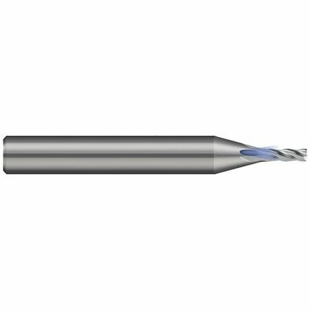 HARVEY TOOL 0.031in. 1/32 Cutter dia. x 0.093in. 3/32  Carbide Coolant Through Square End Mill, 4 Flutes 742931